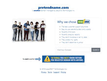 Tablet Screenshot of pretendname.com